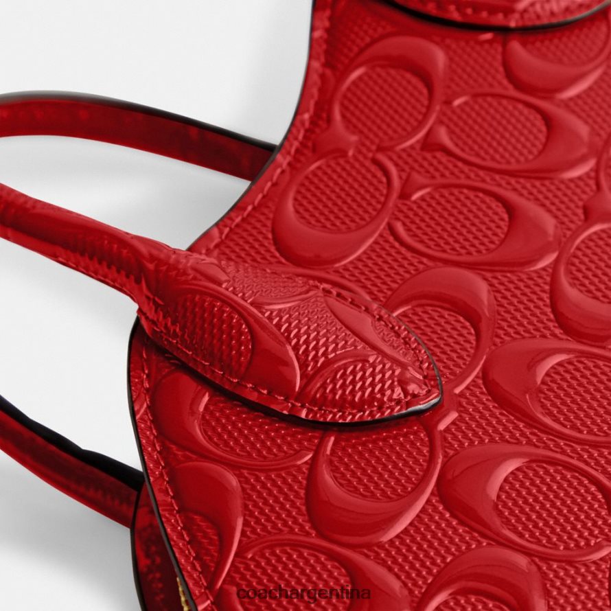 Coach mujer bolso para labios en piel de firma b4/rojo L82882239