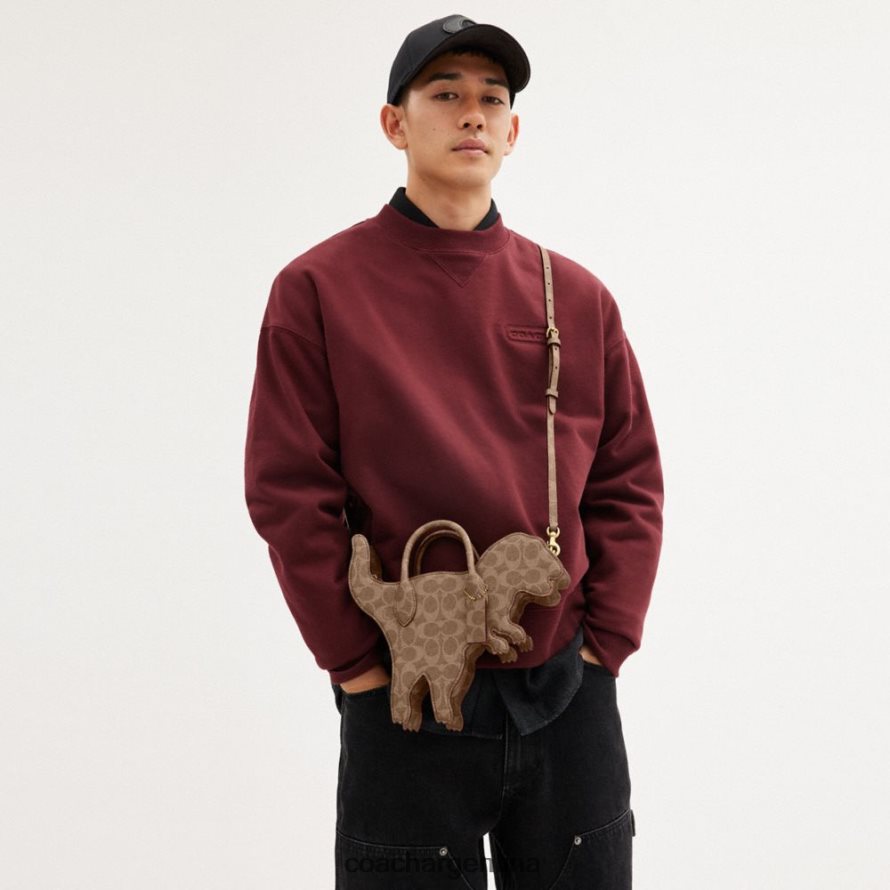 Coach mujer bolso rexy en lona de firma b4/óxido tostado L82882231