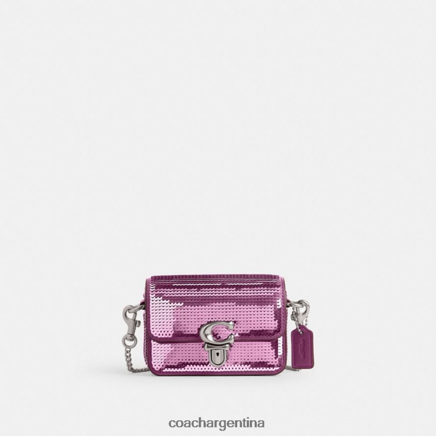 Coach mujer estudio 12 con lentejuelas izquierdo/magenta oscuro L82882225