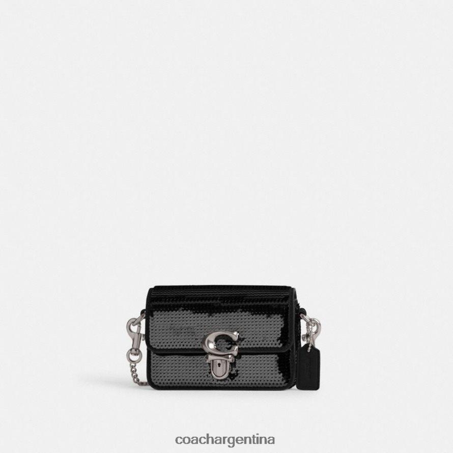 Coach mujer estudio 12 con lentejuelas izquierdo/negro L82882223