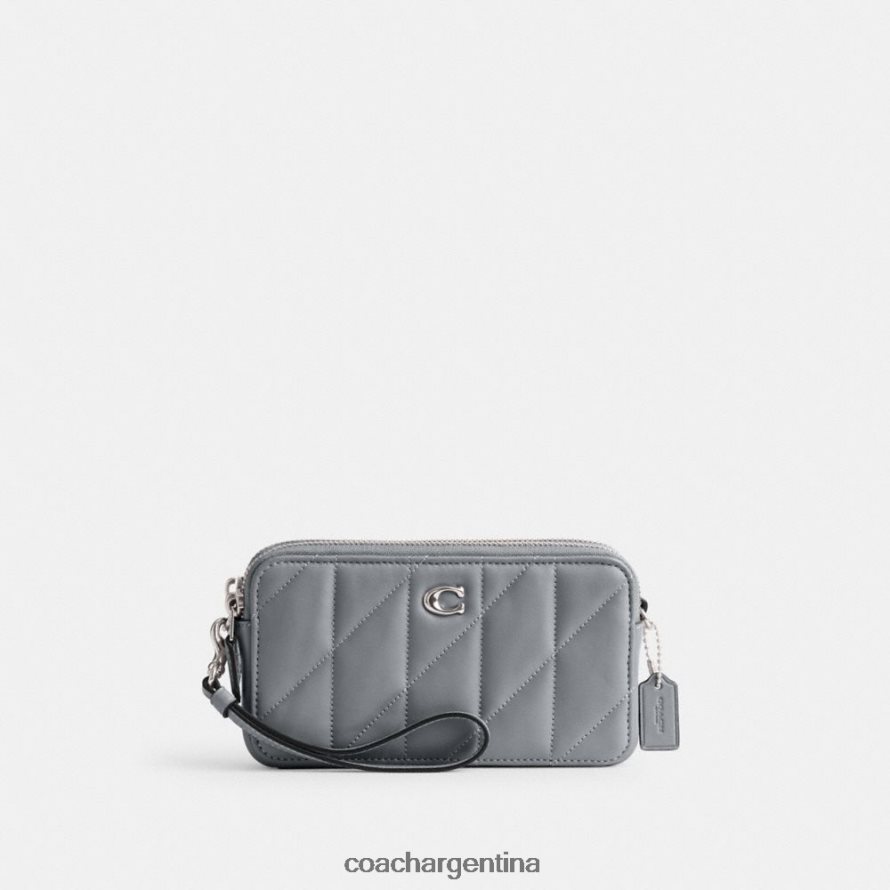 Coach mujer bandolera kira con acolchado de almohadas izq/gris azul L82882310