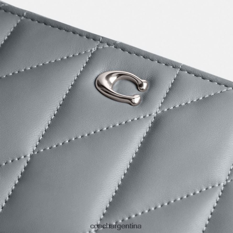 Coach mujer bandolera kira con acolchado de almohadas izq/gris azul L82882310