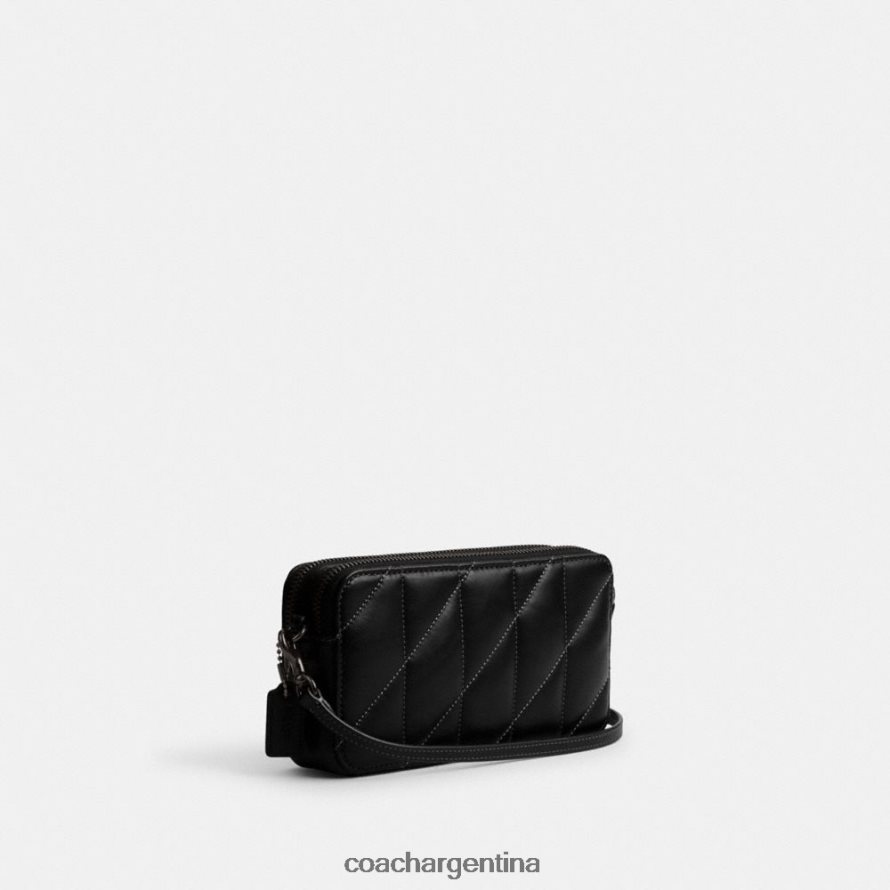 Coach mujer bandolera kira con acolchado de almohadas v5/negro L82882311
