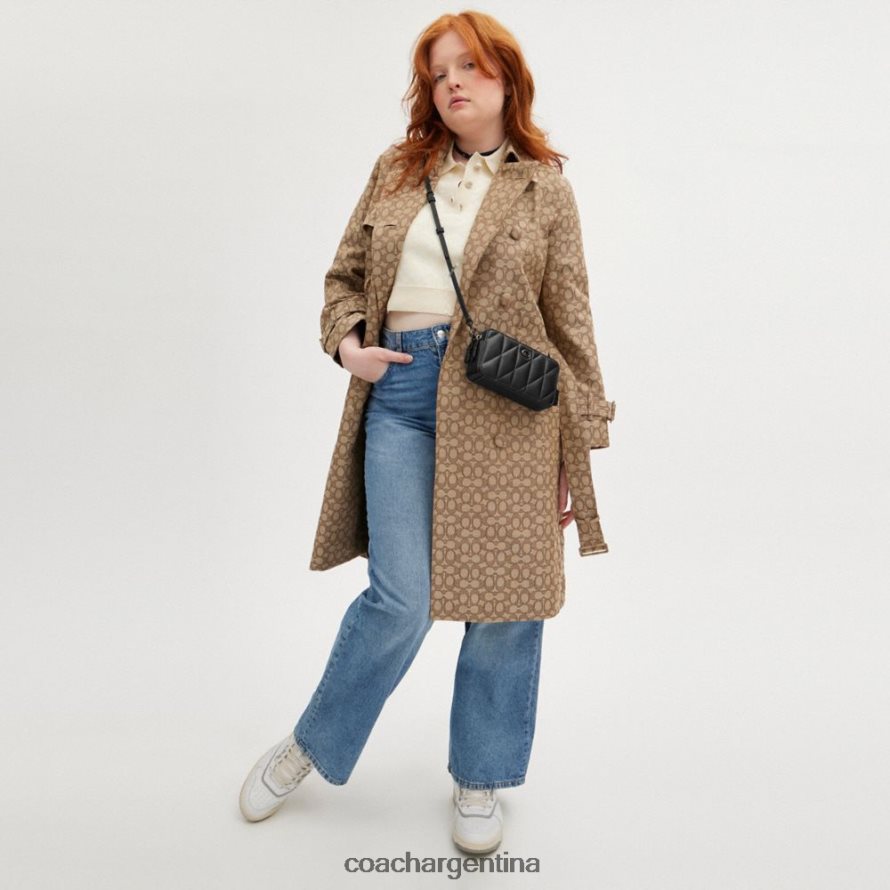 Coach mujer bandolera kira con acolchado de almohadas v5/negro L82882311