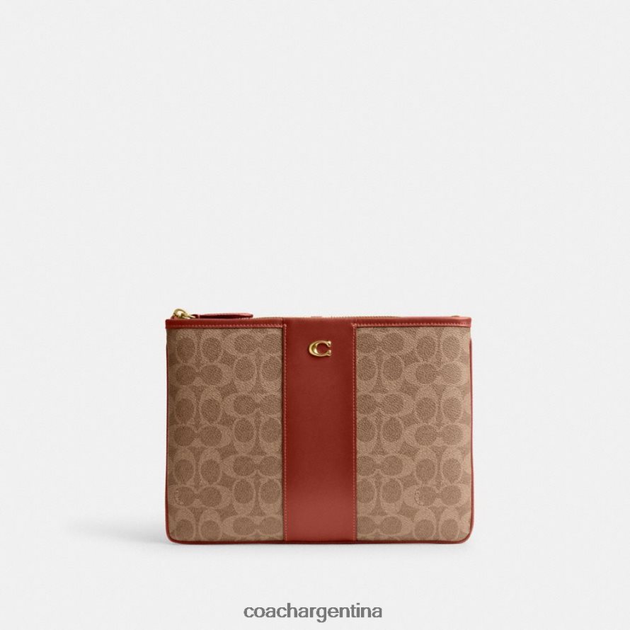 Coach mujer bolsa 28 en lona de firma b4/óxido tostado L82882315