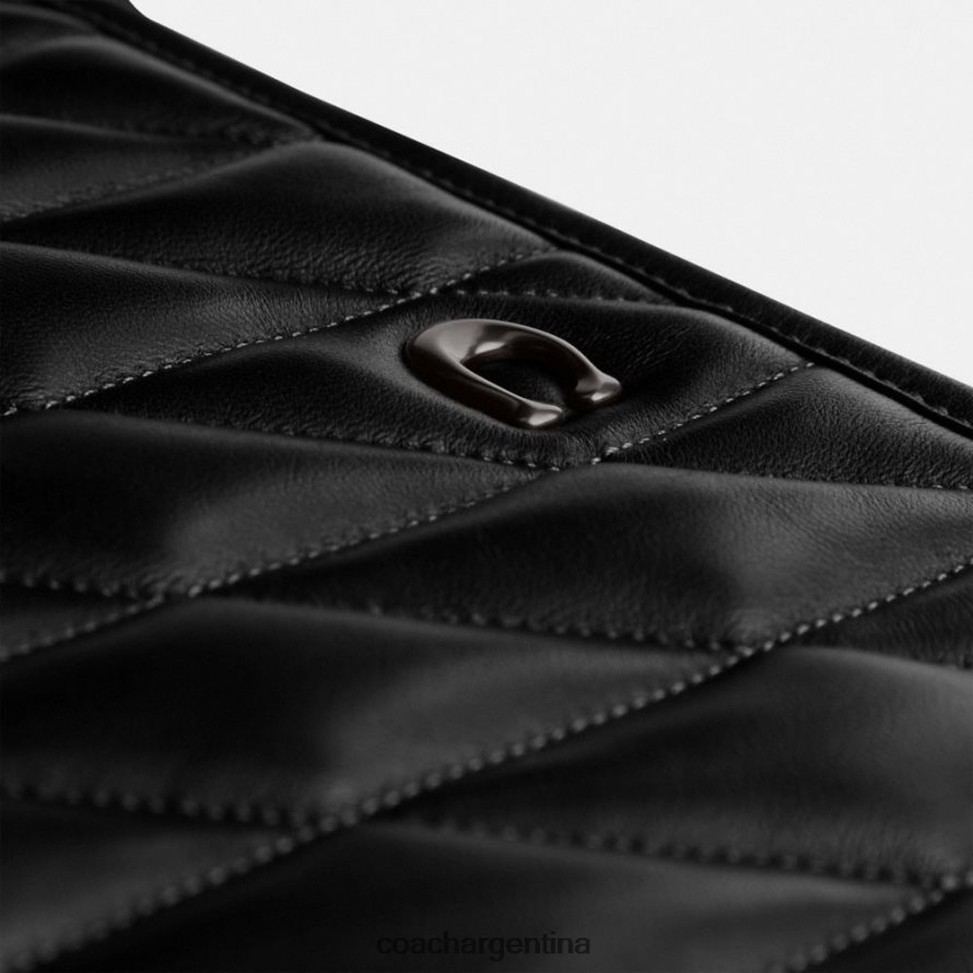Coach mujer bolsa 33 con acolchado de almohada v5/negro L82882307