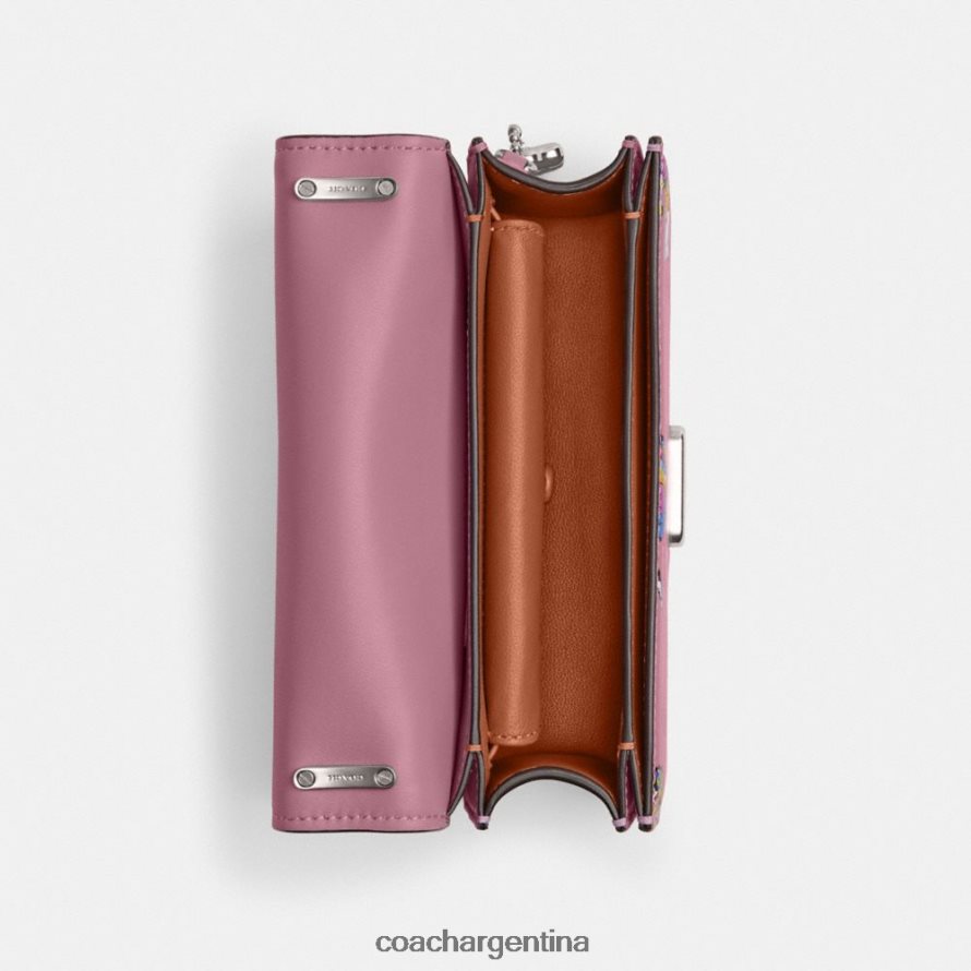 Coach mujer bandolera bandit de cosmic coach con estampado de cohetes izda./violeta orquídea multi L82882185