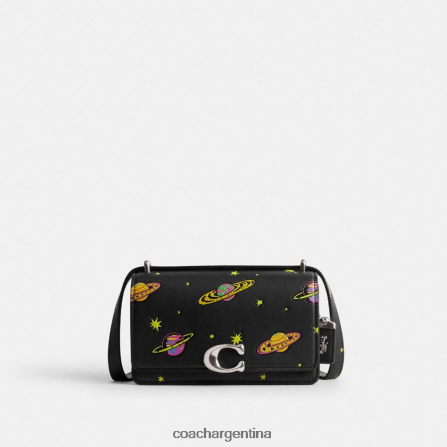 Coach mujer bandolera bandit de cosmic coach con estampado de planetas izq/negro múltiple L82882187