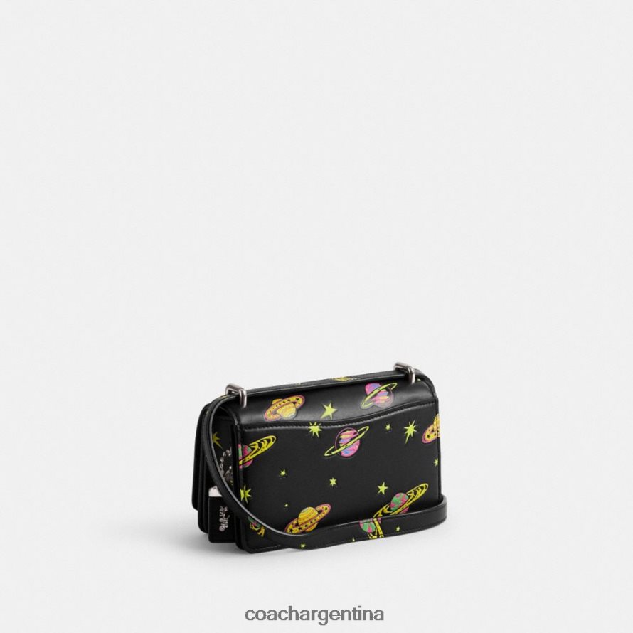 Coach mujer bandolera bandit de cosmic coach con estampado de planetas izq/negro múltiple L82882187