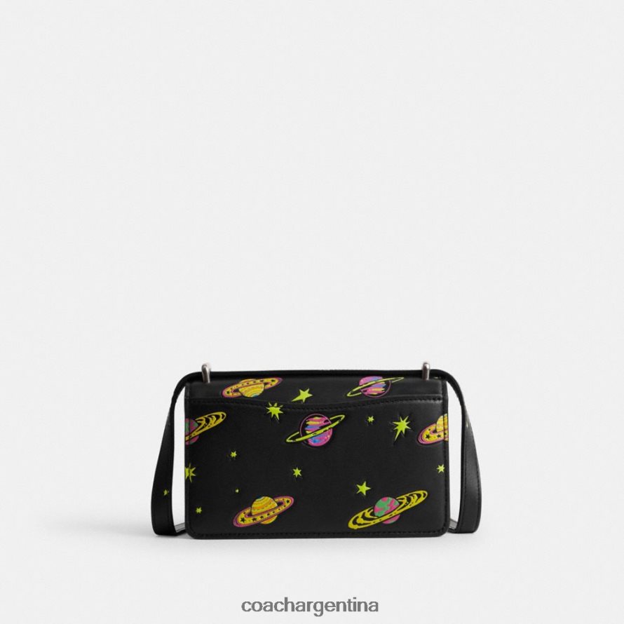 Coach mujer bandolera bandit de cosmic coach con estampado de planetas izq/negro múltiple L82882187
