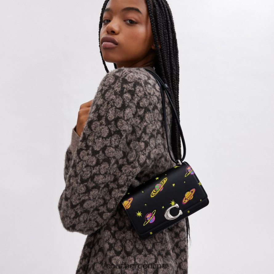 Coach mujer bandolera bandit de cosmic coach con estampado de planetas izq/negro múltiple L82882187