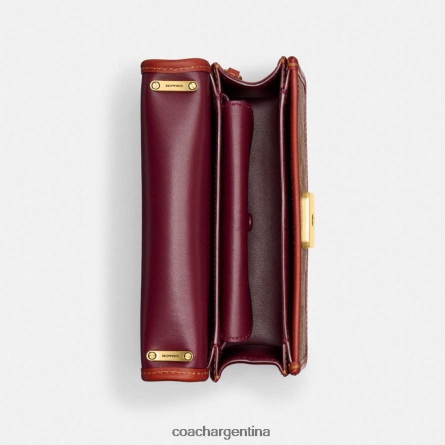 Coach mujer bandolera coach x mint + serf bandit en lona de firma b4/óxido tostado L82882181