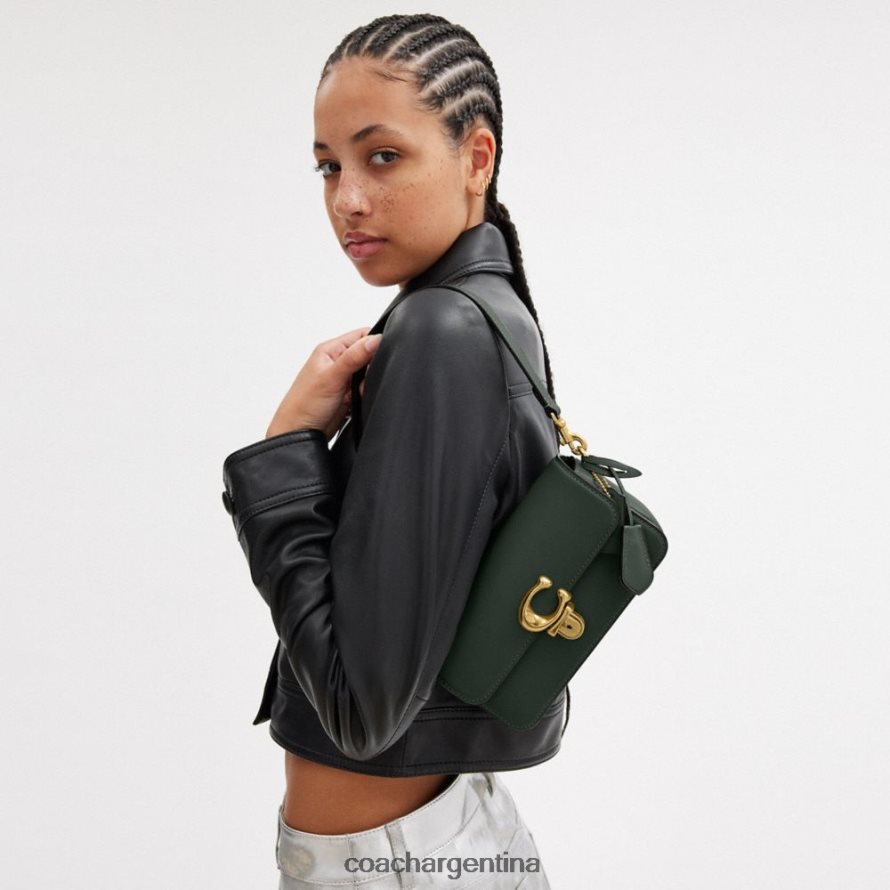 Coach mujer bolsa baguette de estudio b4/verde amazona L82882189