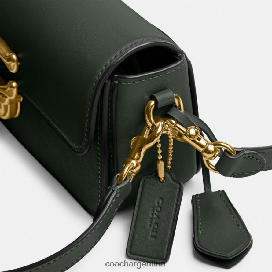 Coach mujer bolsa baguette de estudio b4/verde amazona L82882189