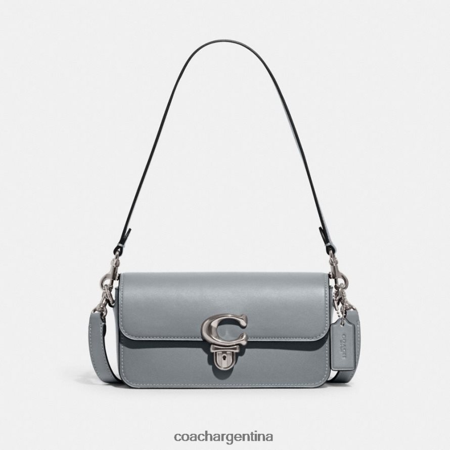 Coach mujer bolsa baguette de estudio izq/gris azul L82882190