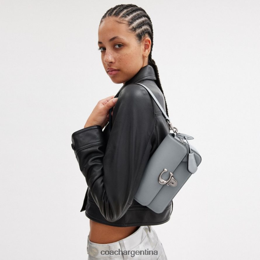 Coach mujer bolsa baguette de estudio izq/gris azul L82882190