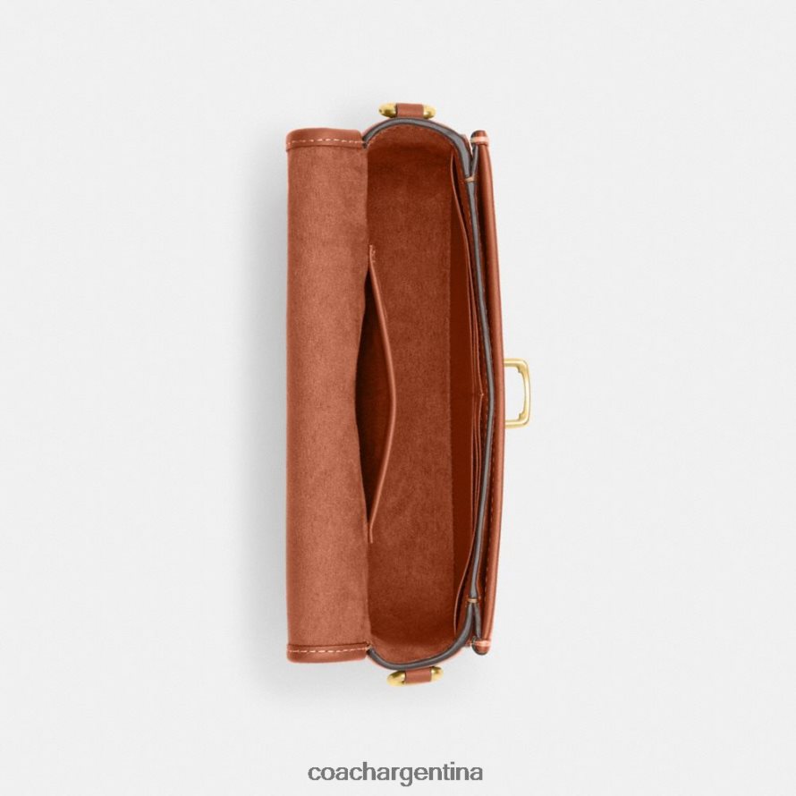 Coach mujer bolso baguette Studio en jacquard textil exclusivo b4/cacao bruñido amb L82882194