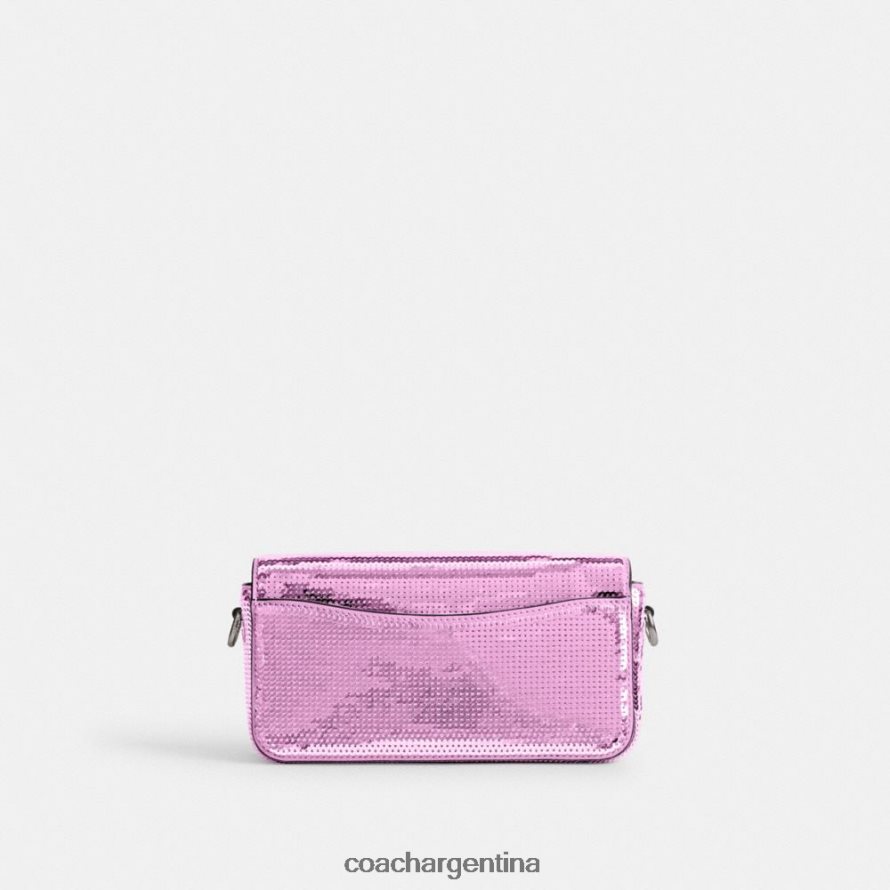 Coach mujer bolso baguette estudio con lentejuelas izquierdo/magenta oscuro L82882188