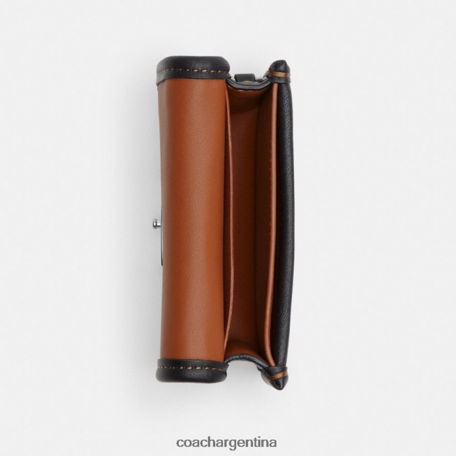 Coach mujer riñonera con tarjetero bandit en jacquard característico izq/negro cacao L82882191