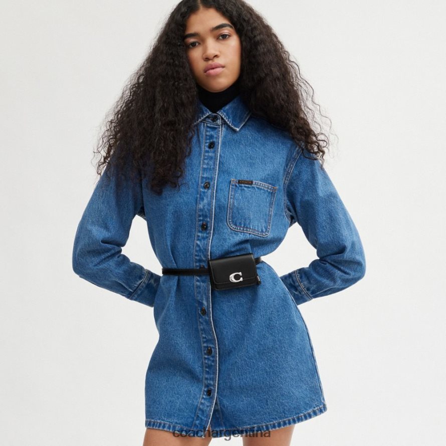 Coach mujer riñonera con tarjetero bandit izquierdo/negro L82882192