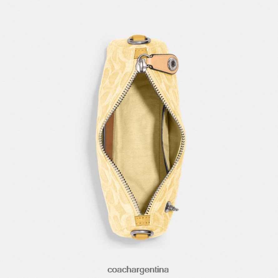 Coach mujer swinger 20 en mezclilla exclusiva izq/amarillo pálido L82882200