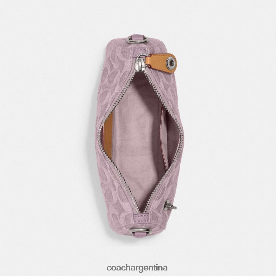 Coach mujer swinger 20 en mezclilla exclusiva izq/púrpura pálido L82882199