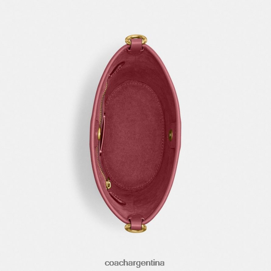 Coach mujer bolso bombonera dakota 16 con trenza b4/rojo L8288215