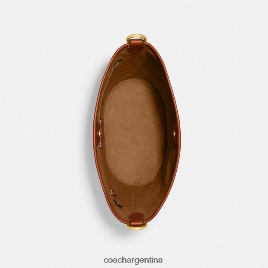 Coach mujer bolso bombonera dakota con estampado de caballos y carruajes b4/ámbar bruñido con tiza L8288223