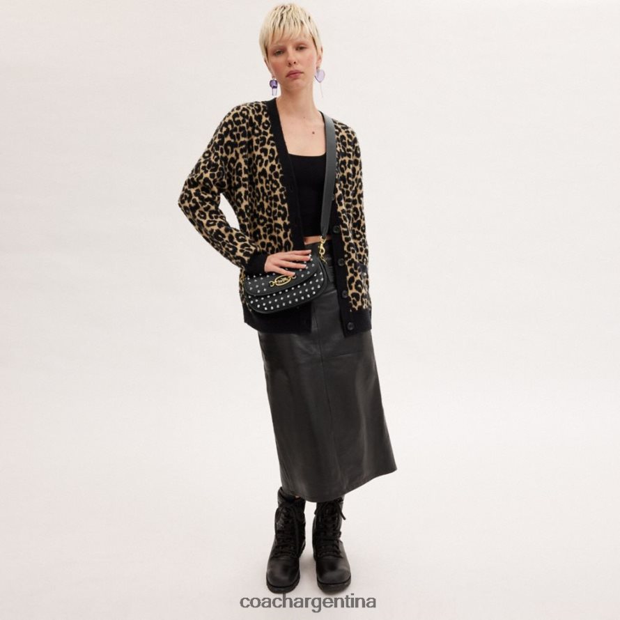 Coach mujer bolso bandolera harley 23 con tachuelas b4/negro L8288231