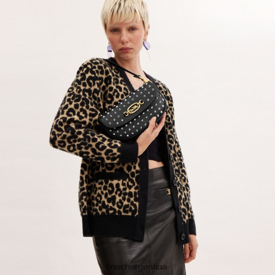 Coach mujer bolso bandolera harley 23 con tachuelas b4/negro L8288231