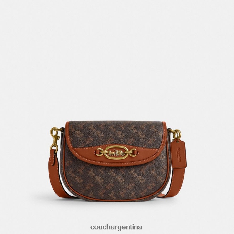 Coach mujer bolso bandolera harley con estampado del caballo y el carruaje b4/ámbar bruñido trufa L8288224