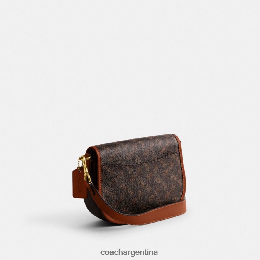 Coach mujer bolso bandolera harley con estampado del caballo y el carruaje b4/ámbar bruñido trufa L8288224