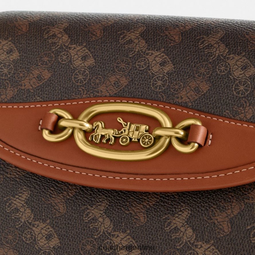 Coach mujer bolso bandolera harley con estampado del caballo y el carruaje b4/ámbar bruñido trufa L8288224