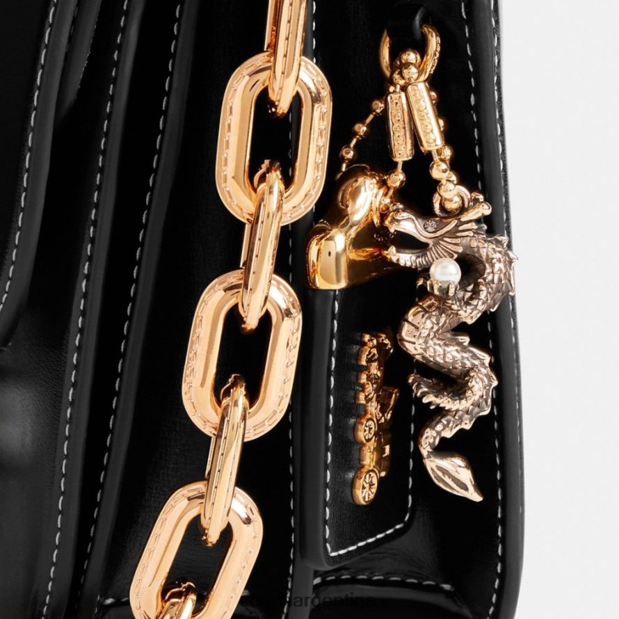 Coach mujer bolsa de ídolo de año nuevo con dragón re/negro L82882255