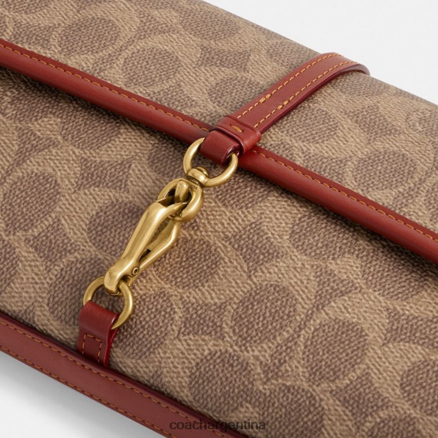 Coach mujer bolso Hamptons en lona de firma b4/óxido tostado L82882257