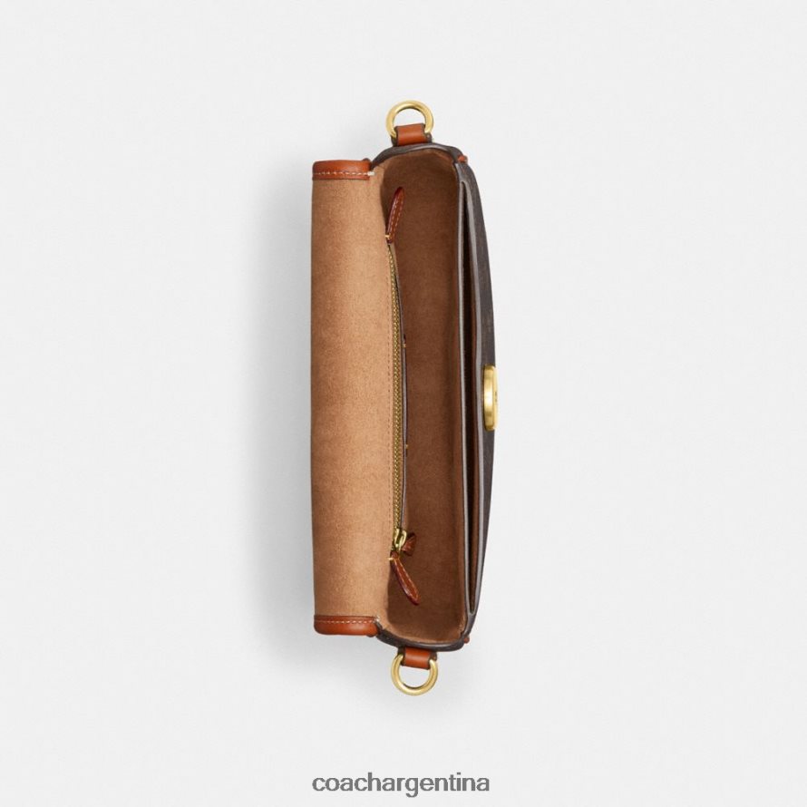 Coach mujer bolso bandolera harley 23 con estampado de caballos y carruajes b4/ámbar bruñido trufa L82882263