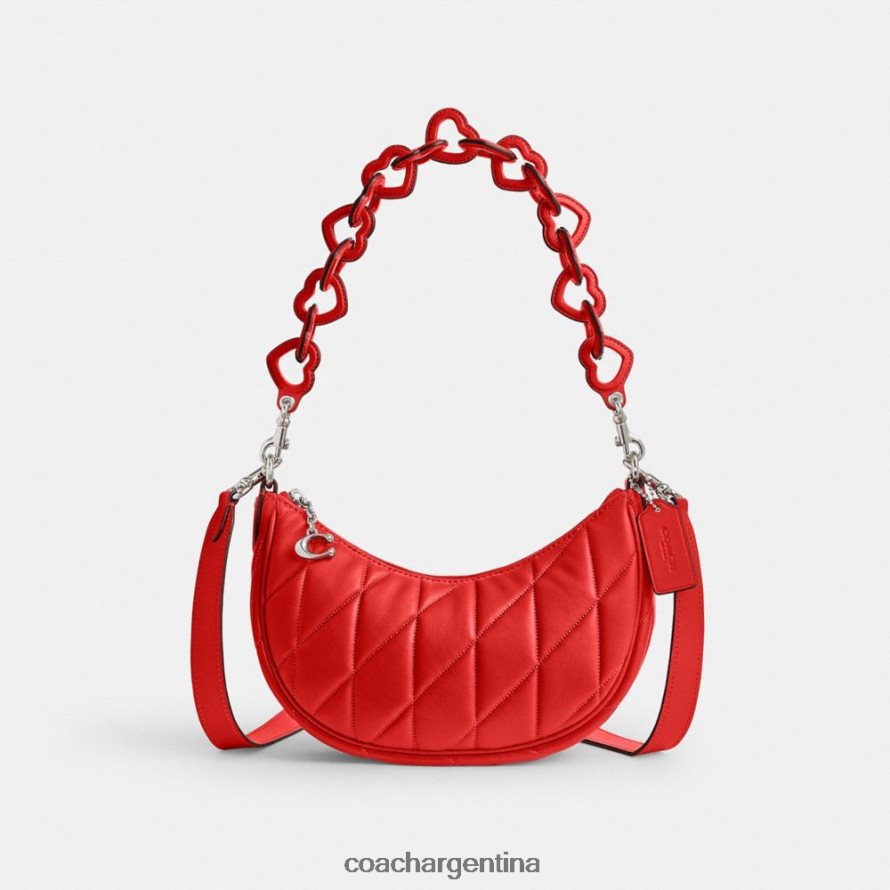 Coach mujer bolso de hombro mira con acolchado tipo almohada y correa en forma de corazón izq/rojo deportivo L82882256