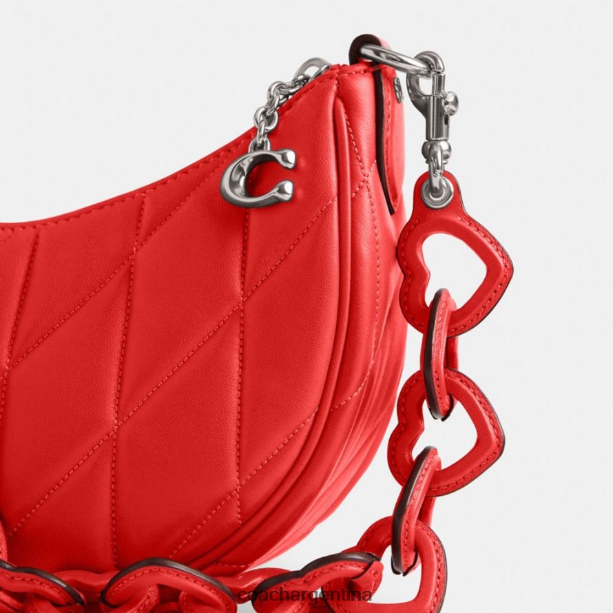 Coach mujer bolso de hombro mira con acolchado tipo almohada y correa en forma de corazón izq/rojo deportivo L82882256