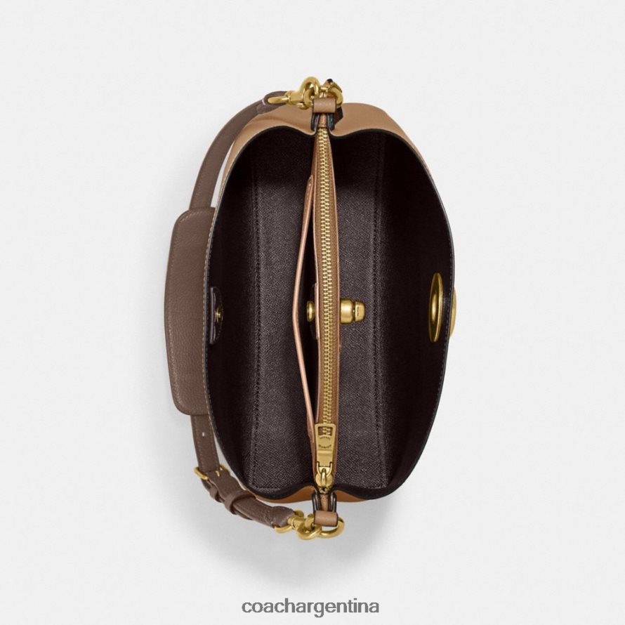 Coach mujer bolso de hombro willow con bloques de color b4/caramelo multi L82882266