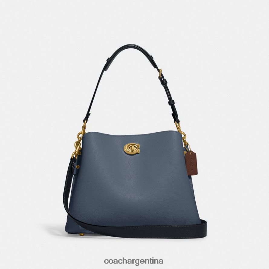 Coach mujer bolso de hombro willow con bloques de color b4/mezclilla L82882265
