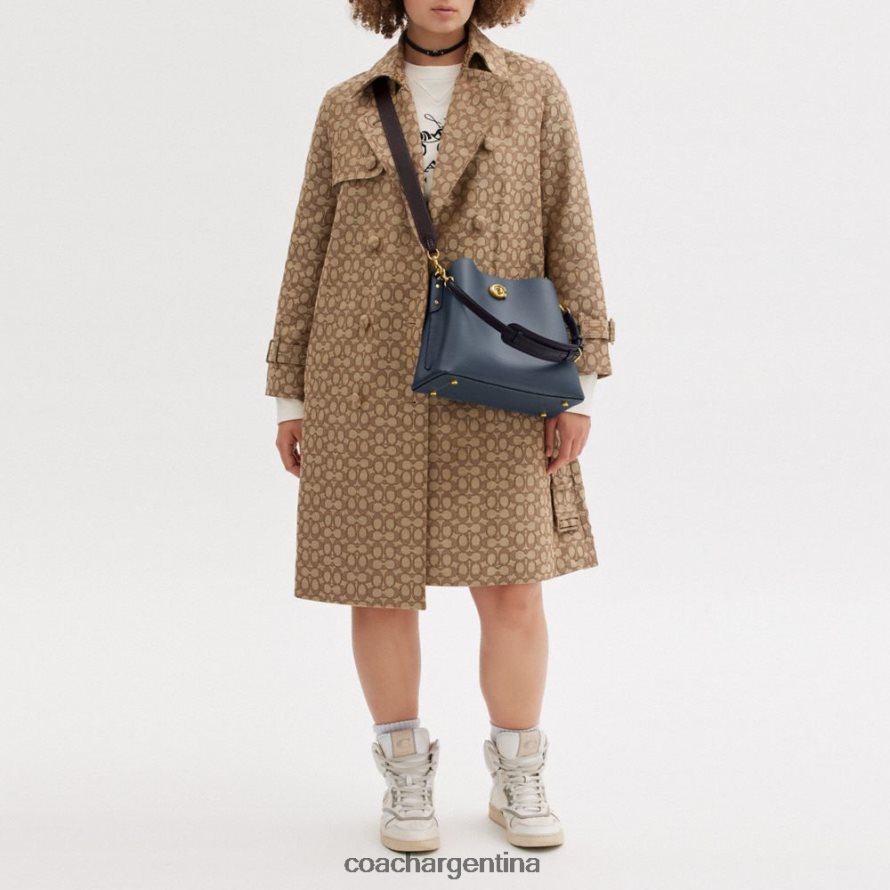 Coach mujer bolso de hombro willow con bloques de color b4/mezclilla L82882265