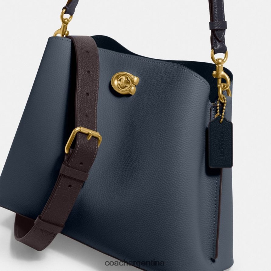 Coach mujer bolso de hombro willow con bloques de color b4/mezclilla L82882265