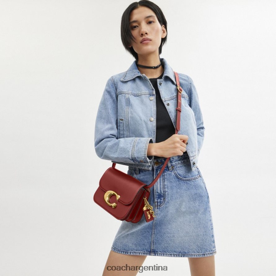 Coach mujer bolsa de ídolo de año nuevo con dragón re/rojo rubí L8288234