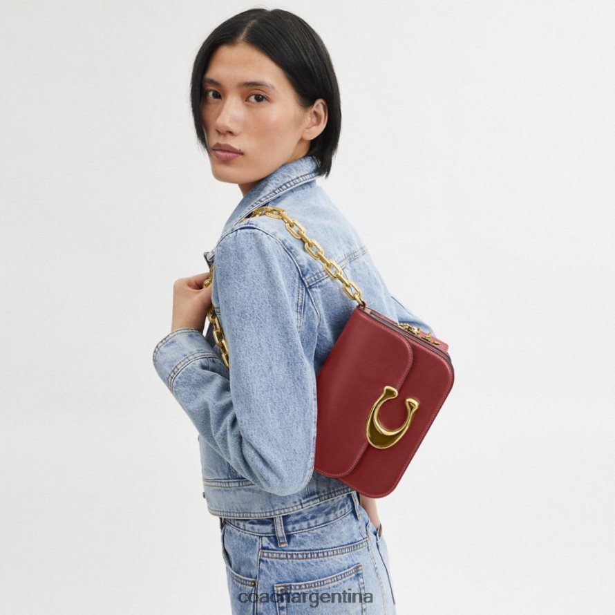 Coach mujer bolsa de ídolo de año nuevo con dragón re/rojo rubí L8288234