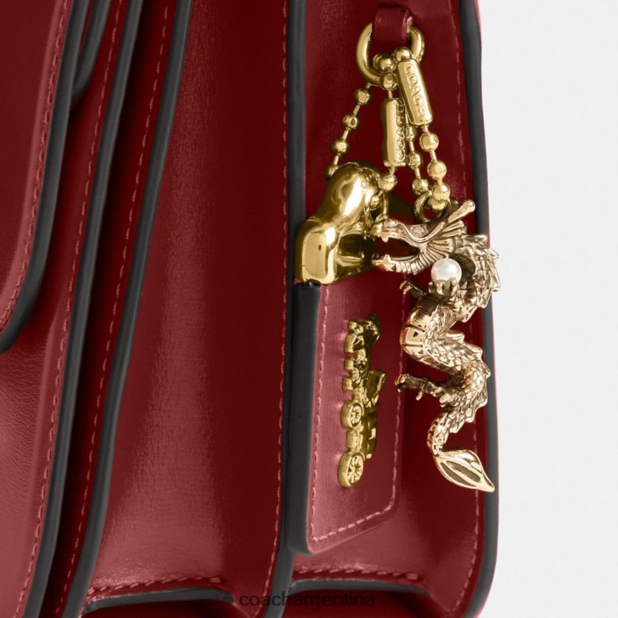 Coach mujer bolsa de ídolo de año nuevo con dragón re/rojo rubí L8288234