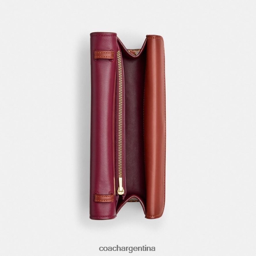 Coach mujer bolso idol 23 en lona exclusiva con detalle de piel de serpiente b4/óxido tostado L8288236