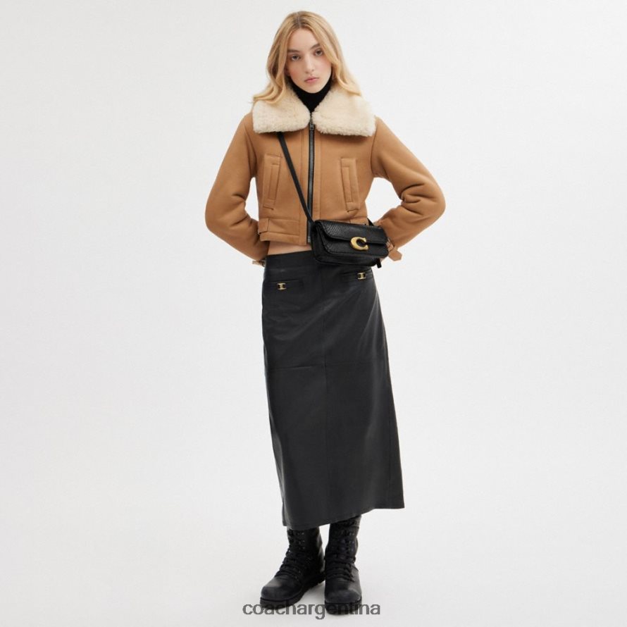 Coach mujer bolso idol 23 en pitón b4/negro L8288243