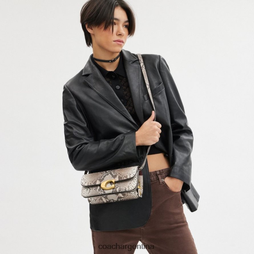 Coach mujer bolso idol 23 en pitón b4/tiza L8288244