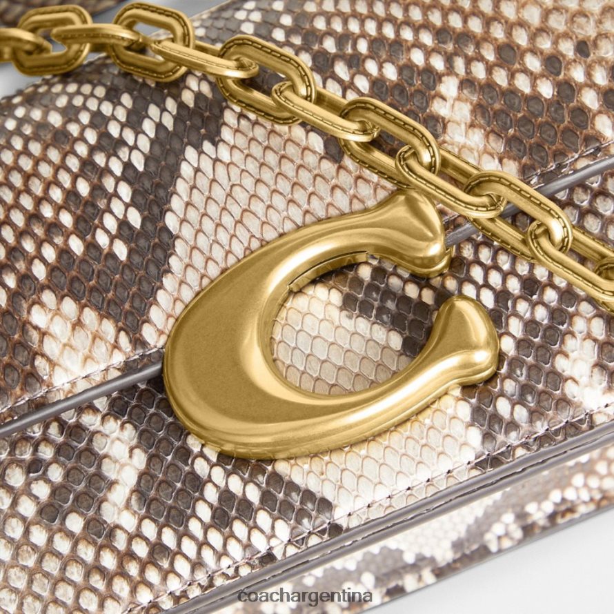 Coach mujer bolso idol 23 en pitón b4/tiza L8288244