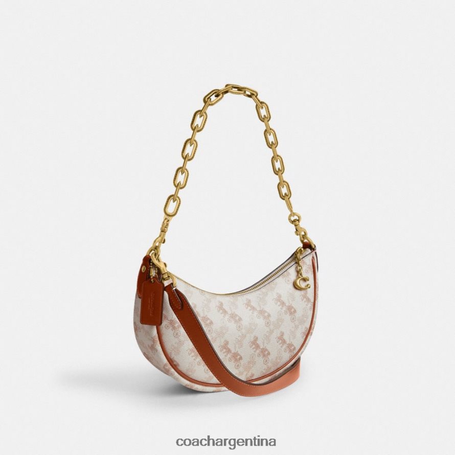 Coach mujer bolso de hombro mira con estampado de caballos y carruajes b4/ámbar bruñido con tiza L8288255